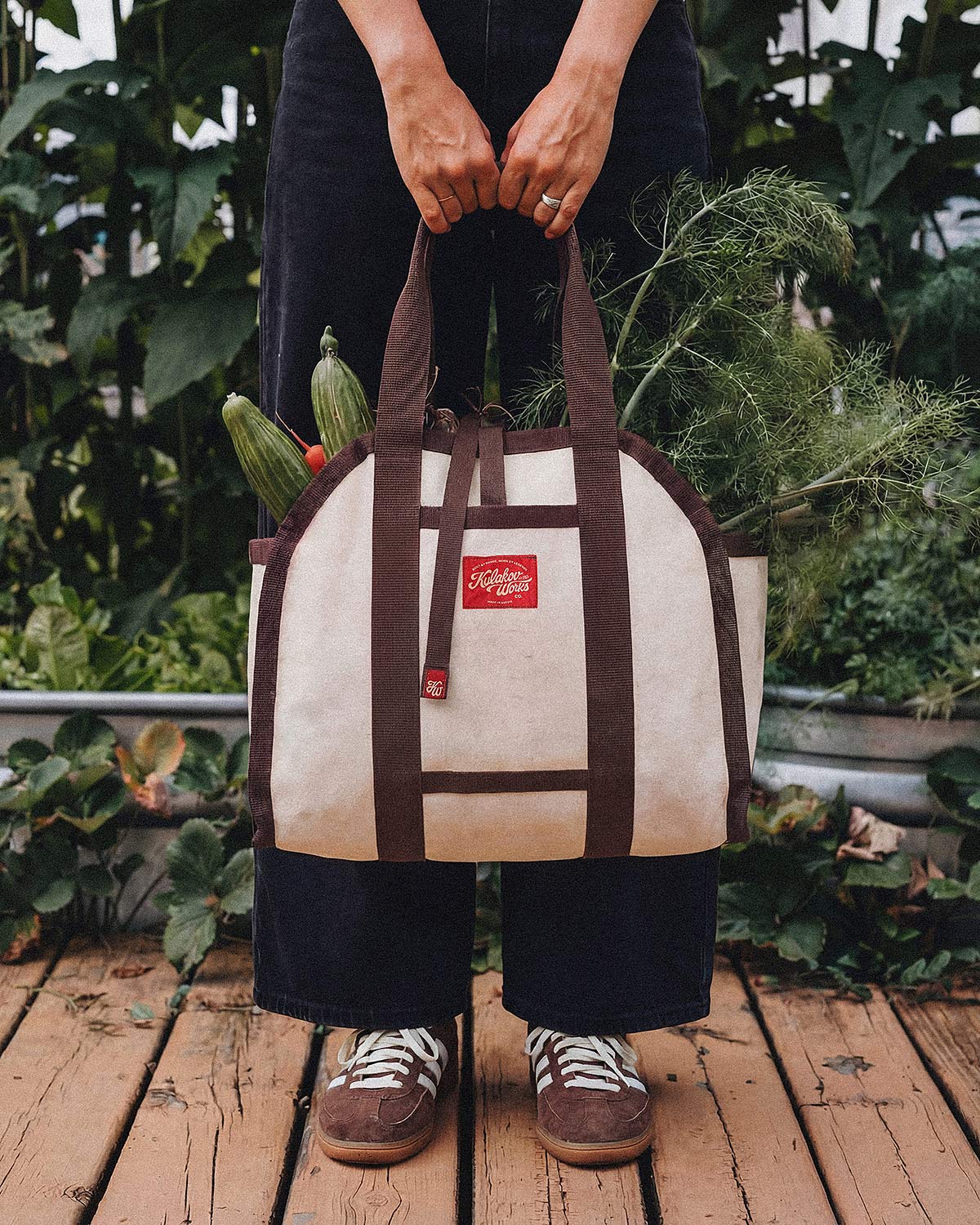 Бежевая брезентовая сумка OUT FO FAME x Kulakov Works