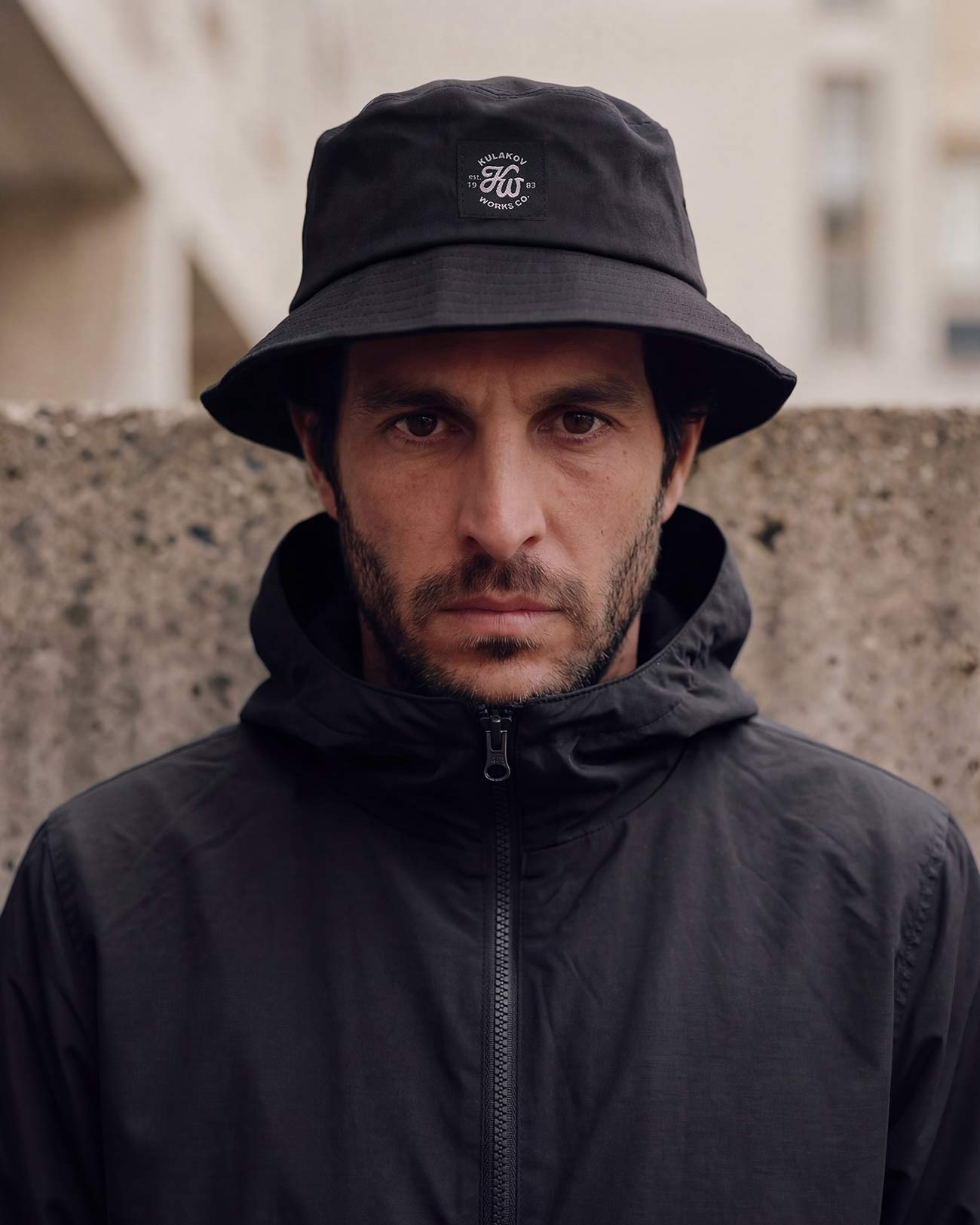 Классическая хлопковая панама с квадратным шевроном спереди