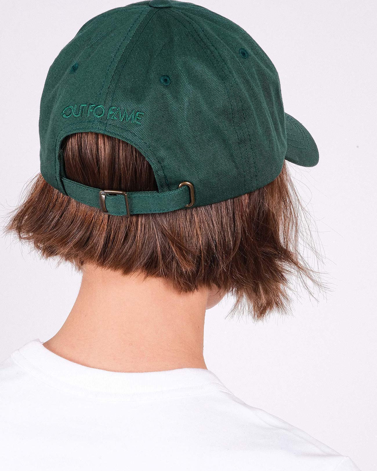 кепка dad hat зеленая с вышивкой 