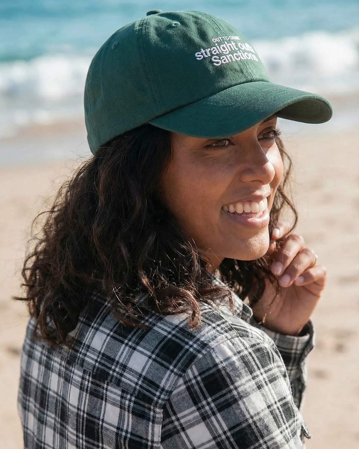 кепка зеленая Straight Outta Sanctions