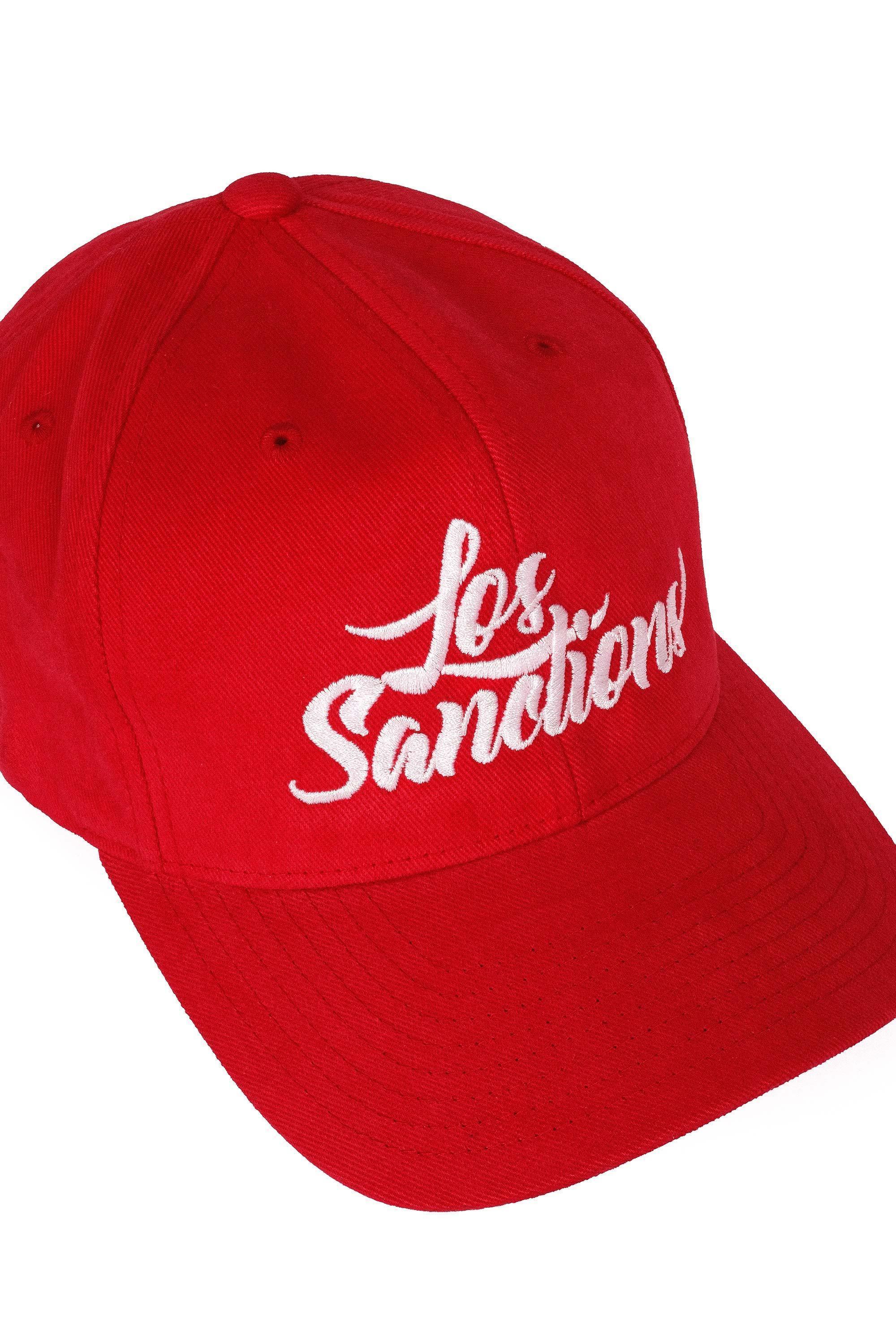 Красная бейсболка в классической форме OUT FO FAME 