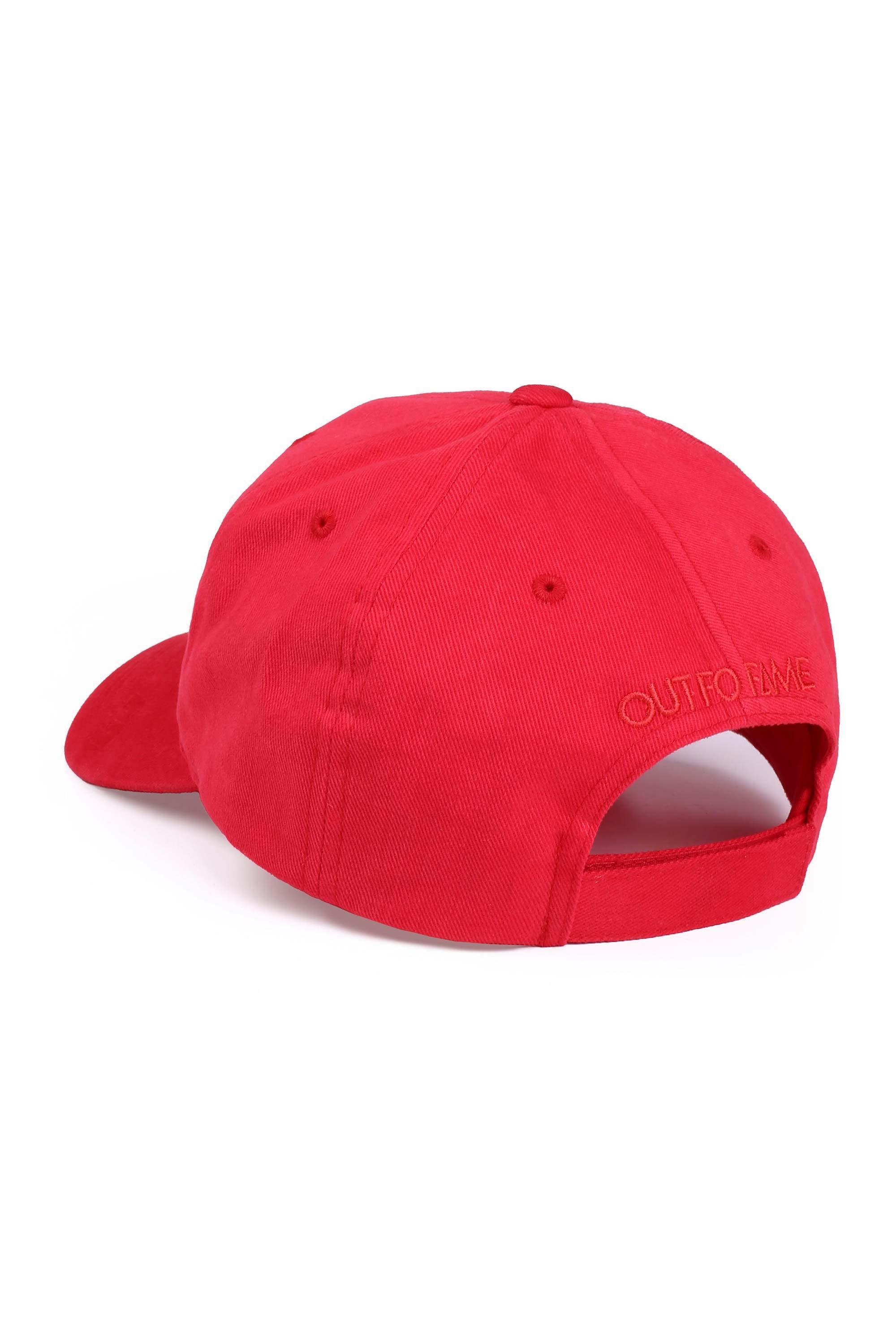 Красная бейсболка CLASSIC OUT FO FAME (RED)