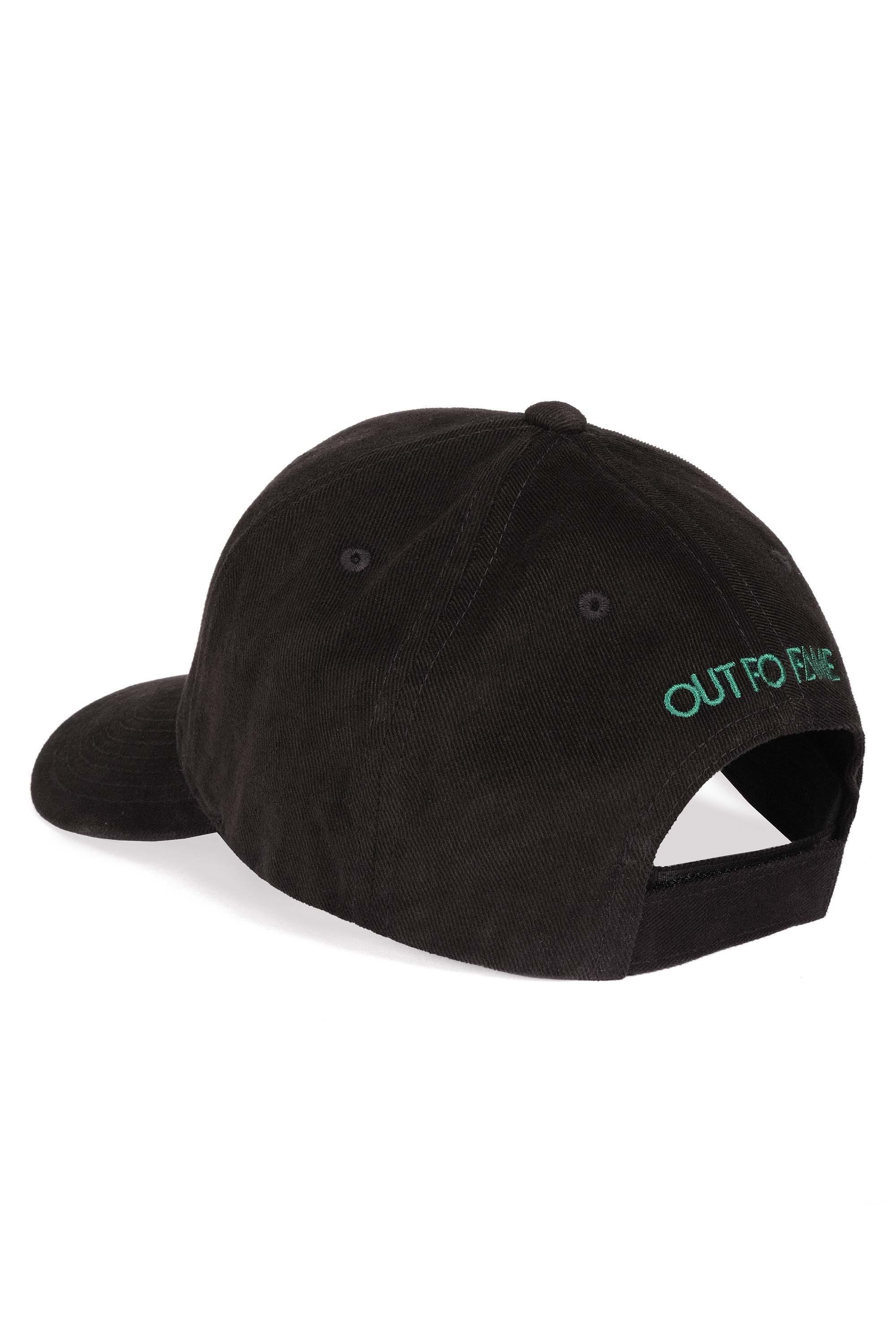 Бейсболка АУТ ФО ФЭЙМ черная классическая