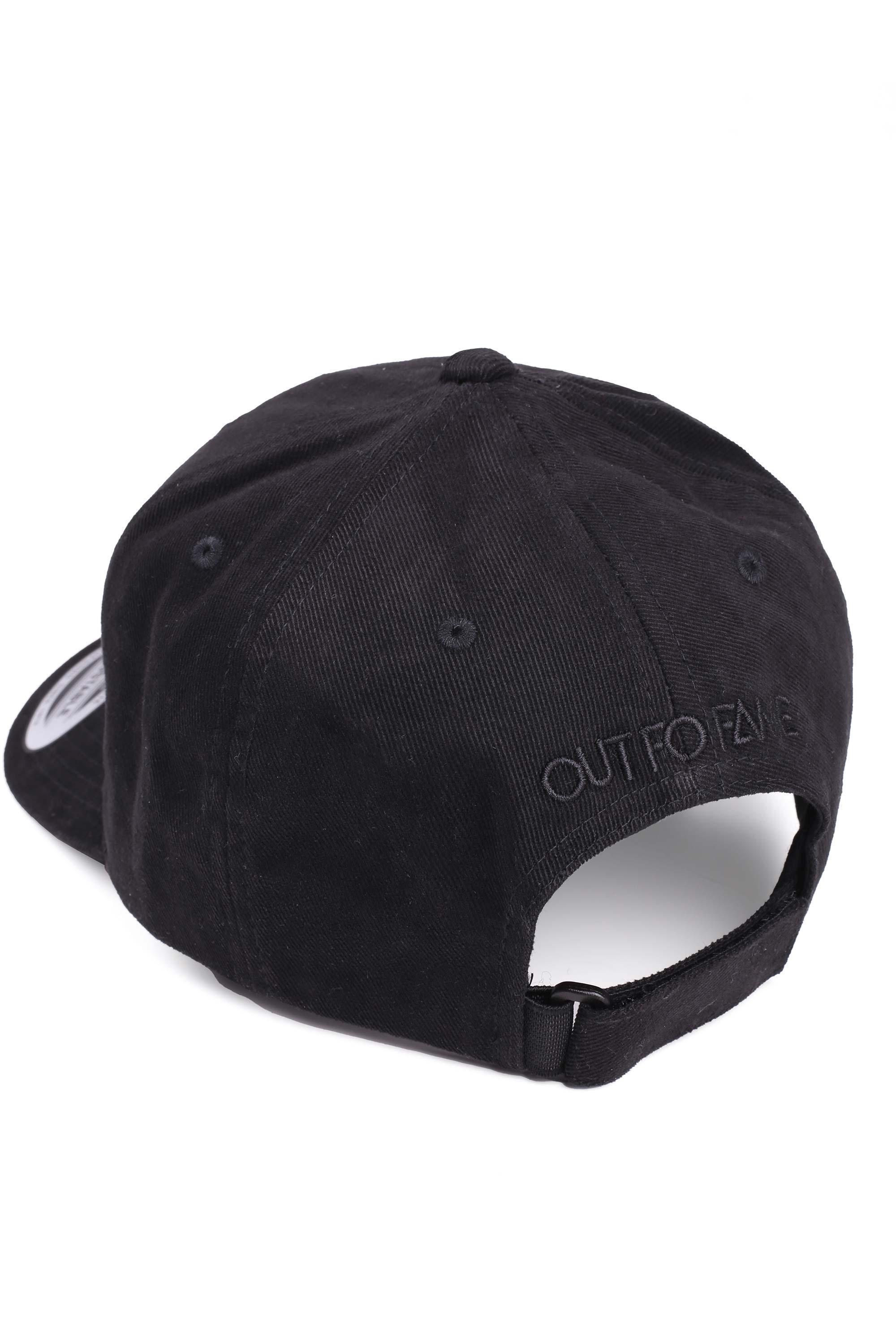 Чёрная бейсболка CLASSIC OUT FO FAME (BLACK)