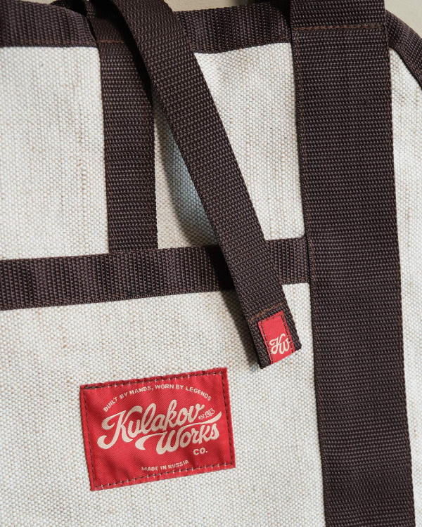 Стильная сумка для дров с длинными ручками и карманом