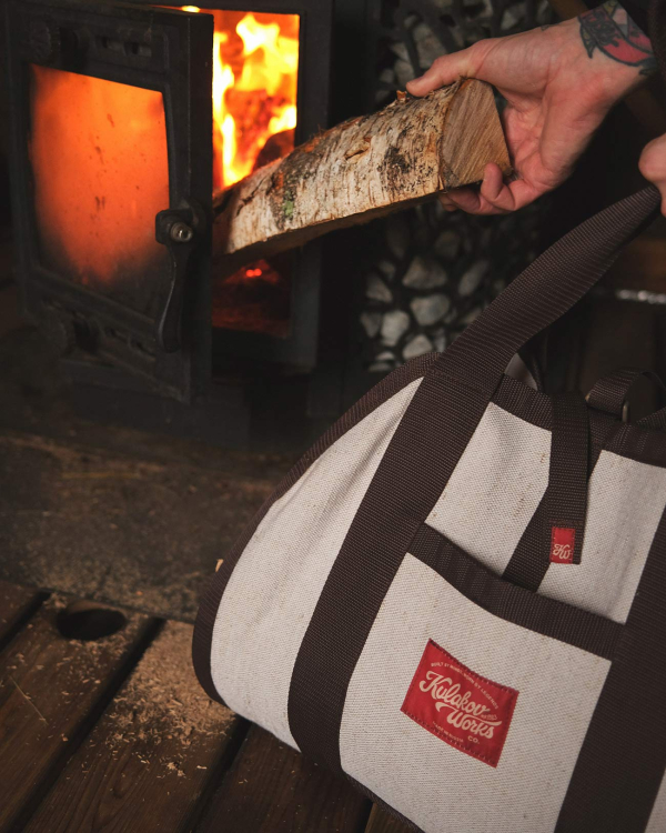 Прочная сумка для похода и переноски дров