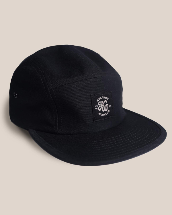 Чёрная кепка пятипанелька Kulakov Works