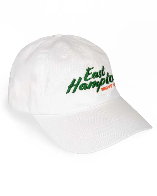 Бейсболка OUT FO FAME белая с вышивкой EAST HAMPTON