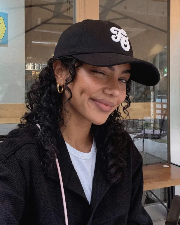 Черная хлопковая бейсболка с минималистичной вышивкой Golf Club в стиле streetwear